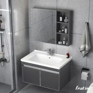 Vòi chậu rửa mặt dáng tiêu chuẩn Fratini Pisa Grey model 39040101GY