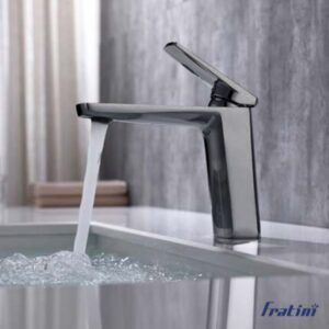 Vòi chậu rửa mặt dáng tiêu chuẩn Fratini Pisa Grey model 39040101GY