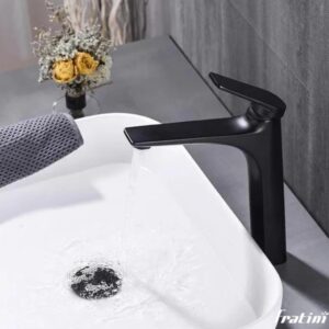 Vòi chậu rửa mặt dáng trung Fratini Sorrento Gray model 39040109GY
