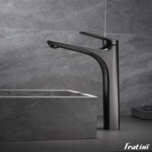 Vòi chậu rửa mặt dáng trung Fratini Sorrento Gray model 39040109GY
