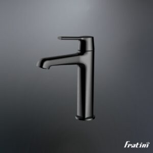 Vòi chậu rửa mặt dáng tiêu chuẩn Fratini Milano Black model 39040130BK
