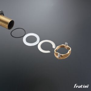 Vòi chậu rửa mặt dáng tiêu chuẩn Fratini Milano Black model 39040130BK