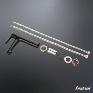 Vòi chậu rửa mặt dáng tiêu chuẩn Fratini Milano Black model 39040130BK
