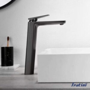 Vòi chậu rửa mặt dáng cao Fratini Pisa Grey model 39040302GY