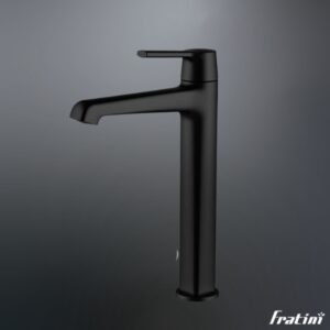 Vòi chậu rửa mặt dáng cao Fratini Milano Black model 39040329BK