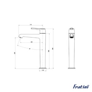 Vòi chậu rửa mặt Fratini Milano model 39040336