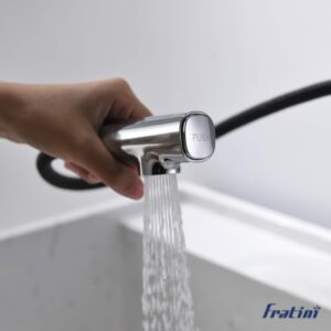Vòi chậu rửa mặt dây rút Fratini Milano 39040503BC