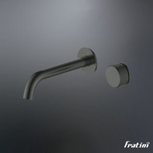 Vòi âm tường nóng lạnh điều chỉnh núm xoay Fratini Venice Black model 39041602BK