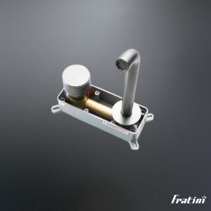 Vòi âm tường nóng lạnh điều chỉnh núm xoay Fratini Venice Black model 39041610