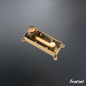 Vòi âm tường nóng lạnh điều chỉnh núm xoay Fratini Venice Gold model 39041613GL