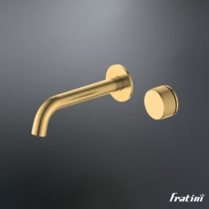 Vòi âm tường nóng lạnh điều chỉnh núm xoay Fratini Venice Gold model 39041613GL