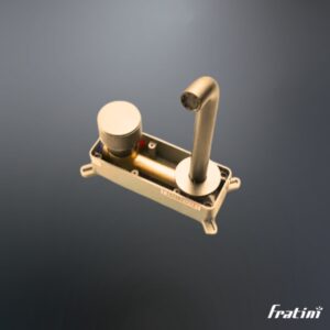 Vòi âm tường nóng lạnh điều chỉnh núm xoay Fratini Venice Gold model 39041613GL