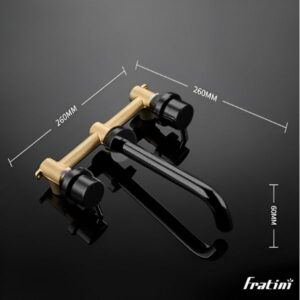 Vòi âm tường nóng lạnh Fratini Sienna black model 39041619BK