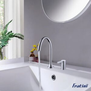 Vòi rửa mặt lắp bàn đá nóng lạnh Fratini Milano model 39041720