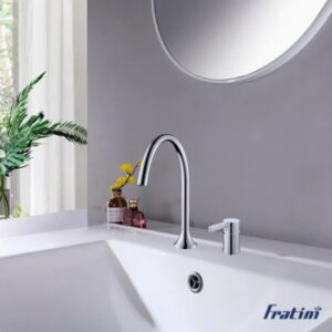 Vòi rửa mặt lắp bàn đá nóng lạnh Fratini Milano model 39041720