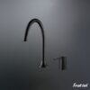 Vòi rửa mặt lắp bàn đá nóng lạnh Fratini Milano black model 39041721BK