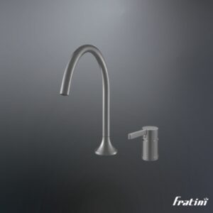 Vòi rửa mặt lắp bàn đá nóng lạnh Fratini Milano Grey model 39041722GY