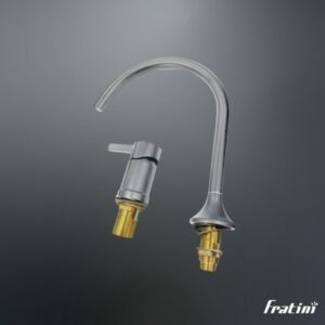 Vòi rửa mặt lắp bàn đá nóng lạnh Fratini Milano Grey model 39041722GY