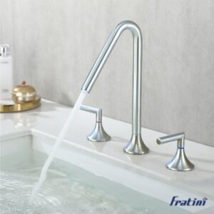 Vòi rửa mặt lắp bàn đá nóng lạnh Torino Fratini model 39041724