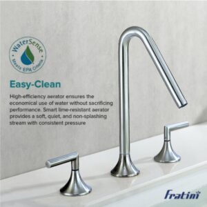 Vòi rửa mặt lắp bàn đá nóng lạnh Torino Fratini model 39041724