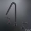 Vòi rửa mặt lắp bàn đá nóng lạnh Torino Fratini Torino Black model 39041725BK