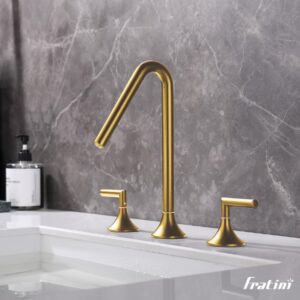 Vòi rửa mặt lắp bàn đá nóng lạnh Torino Fratini Torino Gold model 39041727GL