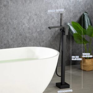 Vòi xả bồn tắm Fratini Genoa Black Model 39050806BK