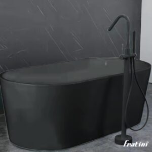 Vòi xả bồn tắm dáng cung Fratini Roma Black model 39050827BK
