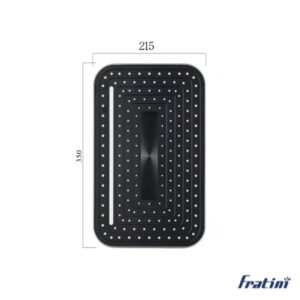 Bát sen hình chữ nhật bo cạnh Fratini Rain shower model 39050928BK