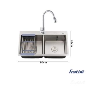 Chậu rửa bát 2 hố Fratini Milano model 390901028045