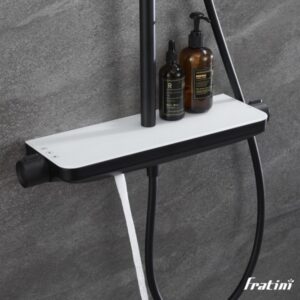 Sen cây tắm Fratini Sorrento Black White Shelf 39050101BK