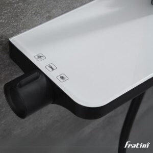 Sen cây tắm Fratini Sorrento Black White Shelf 39050101BK